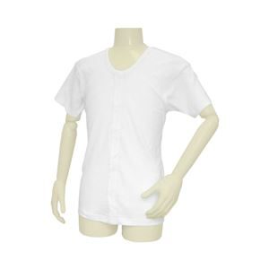 （まとめ）竹虎 肌着 ソフトケア肌着 紳士用 半袖 L 104394【×2セット】
