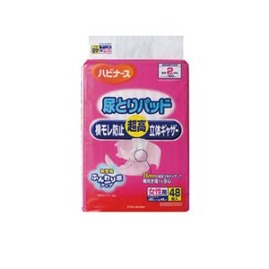 （まとめ）ピジョン 尿とりパッド ハビナース尿とりパッド女性用48枚 袋 11362【×3セット】