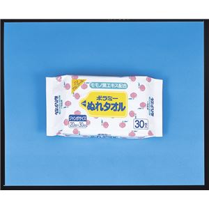 （まとめ）川本産業 タオル ポラミーぬれタオルモモノハ ノンアルコール 035-304200-00【×10セット】