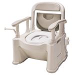 パナソニックエイジフリーライフテック 樹脂製ポータブルトイレ ポータブルトイレ【座楽】背もたれ型SP VALSPTSPBE