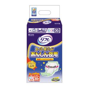 リヴドゥコーポレーション 尿とりパッド リフレスーパー尿パッドあんしん夜（30枚×6袋）ケース