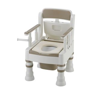 リッチェル 樹脂製ポータブルトイレ ポータブルトイレきらくミニでか（4）MY-D型アイボリー 45641