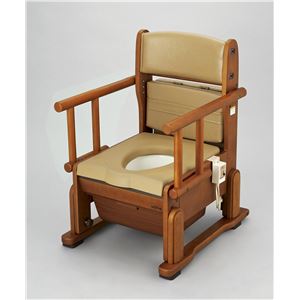 ウチヱ 木製ポータブルトイレ さわやかCH（ホット・自在） 8242