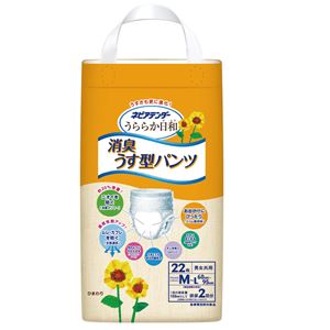 ネピアテンダー パンツ型 ネピアウララカ消臭うす型パンツM-L（22枚x4袋） ケース 64106