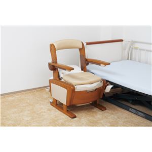 アロン化成 木製ポータブルトイレ 安寿 家具調トイレAR-SA1（シャワピタ） （1）ノーマルL 533-810