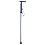 日進医療器 ステッキ（折りたたみ） 調節付折りたたみ杖 まぁべんり （1）大ブルー TY126F=900-NB