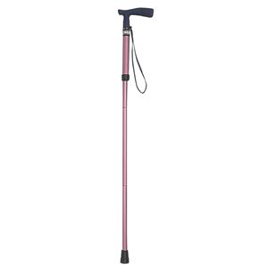 日進医療器 ステッキ（折りたたみ） 調節式折りたたみ杖 まぁべんり 小ピンク TY126F=815-PK