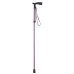 日進医療器 ステッキ（折りたたみ） 調節式折りたたみ杖 まぁべんり 小ピンク TY126F=815-PK