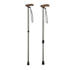 日進医療器 ステッキ（伸縮） プッシュボタン式T字杖 軽量TY125L TY125L