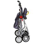 須恵廣工業 シルバーカー ポシェットS チェック紺 671