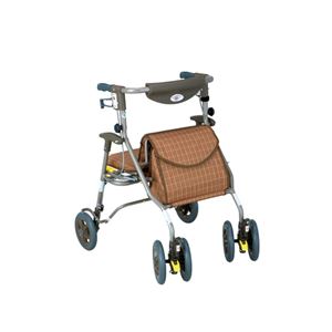 島製作所 歩行車 シンフォニープラス（1）75 チェックブラウン