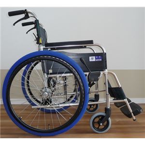 （まとめ）あい・あ〜る・けあ 車いす用小物 ホイルソックス 中 青【×2セット】