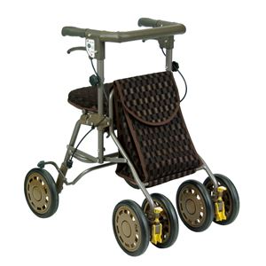 島製作所 歩行車 シンフォニーライト （2）チョコブラウン