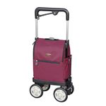 須恵廣工業 ショッピングカー ウォーキングキャリーアイカートラブ ワイン 813W