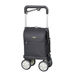 須恵廣工業 ショッピングカー ウォーキングキャリーアイカートラブ ブラック 813W