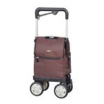 須恵廣工業 ショッピングカー ウォーキングキャリーアイカートラブ ブラウン 813W