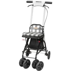 ユーバ産業 シルバーカー アップダウン ブラック UD-0228