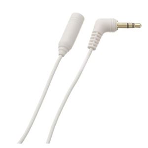 （まとめ）イヤホン・ヘッドホン用延長コード 5m ホワイト ヤザワ TK205W【×10セット】