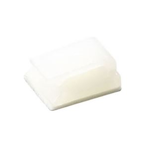 （まとめ）ケーブルホルダー小 白 10個入 ヤザワ FCB1W【×30セット】