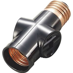 （まとめ）1灯2差ソケット ヤザワ SF3031【×10セット】