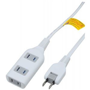 （まとめ）耐トラ付タップ 3個口 10m 白 ヤザワ SH15103WH【×3セット】