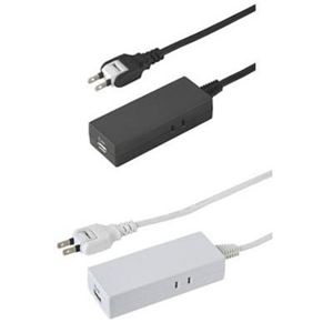 （まとめ）テーブルタップ型1AC+2USB2A 0.5m 黒 ヤザワ H3005BK2U2A【×3セット】