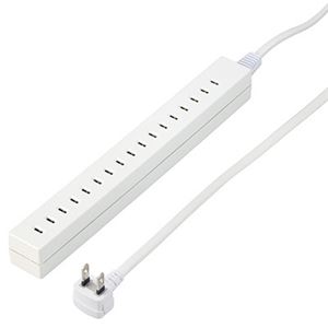 （まとめ）差し込みフリータップベーシック ホワイト 2.5m ヤザワ H85025WH【×2セット】