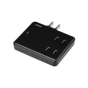 （まとめ）スリムタップ 2個口 ブラック ヤザワ HCS200BK【×5セット】