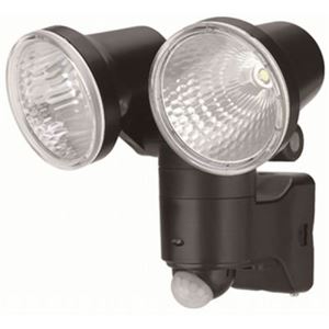 （まとめ）乾電池式 1W LED×2 センサーライト ヤザワ SL12LED【×2セット】