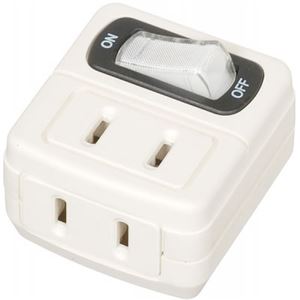 （まとめ）省エネタップ 2個口 白 ヤザワ Y02FU210WH【×10セット】