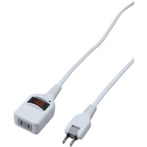 （まとめ）ノイズフィルター集中スイッチ付タップ 1個口 1m 白 ヤザワ Y02BKNS111WH【×5セット】