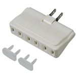 （まとめ）耐トラ付アンダータップ 3個口 白 ヤザワ Y02U300WH【×10セット】