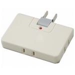 （まとめ）雷サージ付コーナータップ 3個口 白 ヤザワ Y02CK300WH【×10セット】