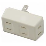 （まとめ）耐トラ付フロントタップ 3個口 白 ヤザワ Y02FU300WH【×20セット】