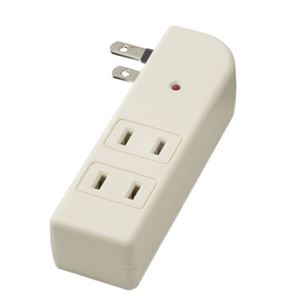 （まとめ）雷サージ付サイドタップ 3個口 白 ヤザワ Y02SK300WH【×10セット】