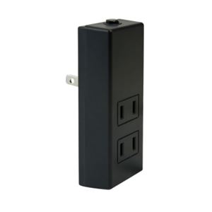 （まとめ）ブレーカー付きフロントタップ ブラック ヤザワ Y02FUB300BK【×10セット】
