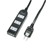 （まとめ）ノイズフィルター付きAVタップ 4個口 3m ヤザワ Y02KNS403BK【×3セット】
