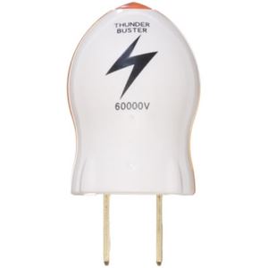 （まとめ）雷バスター 60000V ヤザワ Y02STB60WH【×5セット】