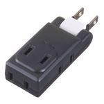 （まとめ）極小コーナータップ 4個口 黒 ヤザワ Y02STCS154BK【×5セット】