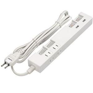IPad対応スイッチ付4AC+2USB ヤザワ Y02642WH2U