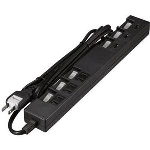 IPad対応スイッチ付3AC+3USB ヤザワ Y02662BK3U