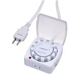 （まとめ）コード付24時間タイマースイッチ（タイマーコンセント） ヤザワ Y02SHT15115WH【×2セット】