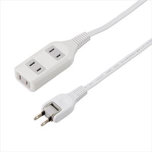 （まとめ）耐トラ付タップ3個口7mホワイト ヤザワ Y02S307WH【×2セット】