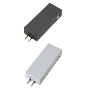 （まとめ）USBタップ 1AC+2USB2A ヤザワ MCA2U2ABK【×3セット】