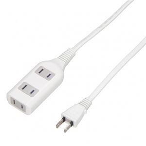 （まとめ）テーブルタップ 3個口 5m ホワイト ヤザワ HSL305WH【×5セット】