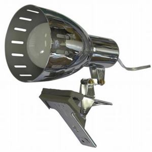 （まとめ）【一般電球形LED電球付属】調光付LEDクリップライト E26 クローム ヤザワ CLLE12L02CHD【×2セット】