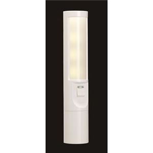 （まとめ）電池式4LEDナイトライト アダプター付 ヤザワ NL28WH【×2セット】