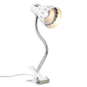 （まとめ）電球色LEDフレキシブルクリップライトホワイト ヤザワ CFLE03L05WH【×2セット】