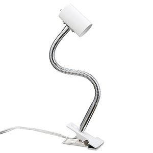 （まとめ）フレキシブルクリップライトホワイトE11電球なし ヤザワ CFX2011WH【×2セット】