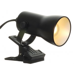 （まとめ）クリップライト ミニランプ25W ブラック ヤザワ Y07CLW25X01BK【×3セット】